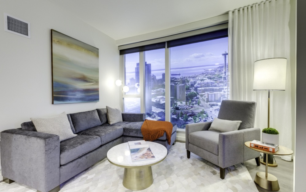 B | Floors 6-15 - 1 bedroom floorplan layout with 1 bathroom and 615 square feet (Floor 3, 3D)